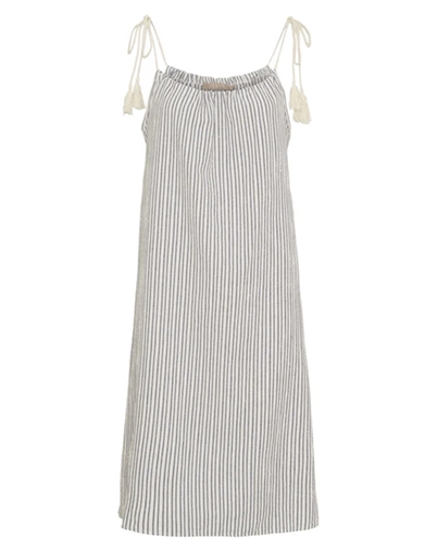 Marta du Chateau - MDCKamala Kjole - Beige/Peperosa